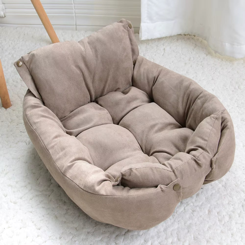 3 in 1 Warm Dog Bed House Winter Pet Dog Cat Sleeping Bed Kennel Cat Puppy Sofa Mattress Pet Cushion for Small Large Dogs